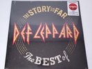 Def Leppard The Story So Far Best Of Vinyl Record LP Sealed Trans Orange Yellow