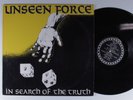 UNSEEN FORCE In Search Of The Truth TURBULENT LP VG+ with lyric sheet insert w