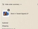 Sabrina Carpenter - Short n' Sweet SIGNED LP | Light Sky Blue Vinyl | PRESALE