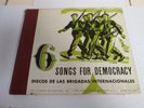 Vintage POLITICAL FOLK MUSIC 78 set 6 Songs For Democracy International Brigade