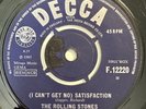 * ROLLING STONES Satisfaction / Spider and the Fly 1965 ROCK UK Decca F.12220 45