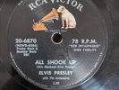 78 RPM All Shook Up Your Heartaches Begin Elvis Presley RCA Victor 20-6870