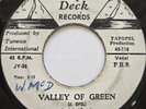 45 SKA / JACKIE OPEL / VALLEY OF GREEN / TOP-DECK / LISTEN
