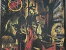 Reign in Blood by Slayer, Hell Awaits Picture Disc Gold Blood Splatter LP VINYL