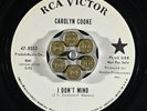 HEAR Carolyn Cooke I Don't Mind / Tom Dick Harry RCA VICTOR PROMO NORTHERN SOUL