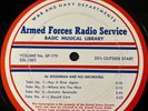 Armed Forces Radio AL GOODMAN JACK SMITH WRIGHTSON 16” TRANSCRIPTION DISC Rare