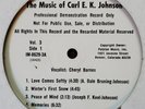 CARL E.K. JOHNSON-THE MUSIC OF LP-78 JAZZ/VOCAL-72 ORIG-DENVER PRIVATE-HARD