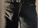 ROLLING STONES Sticky Fingers WARHOL Working ZIPPER 1971 LP EX VINYL Cover Good