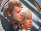 Johnny Hallyday & Sylvie Vartan.  Picture disque  'Nous deux ça colle' 1960/1962