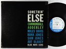 Cannonball Adderley - Somethin' Else LP - Blue Note Mono DG RVG Ear 47 W 63rd
