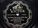 HARLEM JAZZ: NEW ORLEANS BLUE FIVE - ‘KING OF THE ZULUS’ 1926 VICTOR 78 E COPY