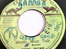 BARRY BROWN MOUTH MUST TALK 7 INCH SINGLE ROOTS REGGAE 1975 EEK-A-MOUSE RECORDS