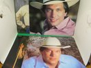 4X GEORGE STRAIT Record Album #7 - Right Or Wrong - Beyond The Blue Neon special