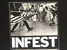 INFEST Clear Vinyl Neanderthal spazz crossed out