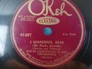 1920s Black Prewar Jazz Louis Armstrong I Surrender, Dear Okeh 41497 78 RPM