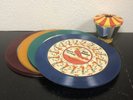 Vintage 1950s Red Raven Movie Records Magic Mirror Topper Carousel & 13 Records