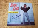 ROBIN GIBB AUTOGRAPHED SLEEVE 1980s EXCELLENT DOYS DO FALL IN LOVE 99743 45