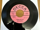 Billy Gray - HARBOR LIGHTS / GIRLS GIRLS GIRLS 45   1955 Decca PROMO Honky Tonk