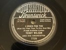 Brunswick 78 RPM Teddy Wilson Billie Holiday Ella Fitzgerald - I Cried 7729 E
