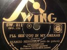 Django Reinhardt - 10”  Swing 211 - 78 rpm record - Tea For Two