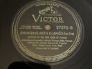 Victor 78 RPM Quintet Of the Hot Club Of France - Swinging With Django 27272 V++