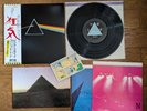 PINK FLOYD The Dark Side Of The Moon JAPAN LP OBI Book 2 Poster Card Solid Blue