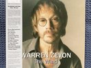 Warren Zevon The Wind Mapache Records LP 2019 Release Beautiful Record Sleeve