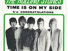 ROLLING STONES TIME IS ON MY SIDE PICTURE SLEEVE & 45   VG++