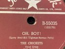 Buddy Holly And The Crickets Oh Boy  Not Fade Away Brunswick 78 RPM 1950s Rock
