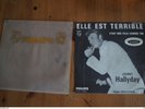 JOHNNY HALLYDAY ELLE EST TERRIBLE SP JUKE BOX 1962 ENCART + POCHETTE PHILIPS