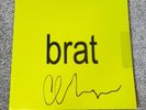 Charli XCX Brat Personally Signed Pink Splatter Vinyl LP Sleeve