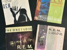 R.E.M. (4-lot) 45's with Picture Sleeves The One I Love ETC See Description