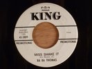 Ba Ba Thomas  Miss Shake It/Love Can't Be Beat Promo RARE  R&B, Soul Rocker
