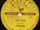 PRISONAIRES: Baby Please / Just Walkin in Rain US Sun 186 R&B 78 V- Hear
