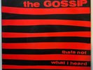 The Gossip : Thats Not What I Heard ( Vinyl LP Record 2001 Kill Rock Stars) VG+