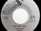 Leroy Ferron (of More Relation) THEY DON'T CARE Rare ROOTS 45 LISTEN