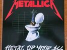 Metallica Metal Up Your Ass Vinyl Record EX/EX WHITE HTF