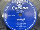 The Four Echoes & Joe Negri, Someone / Chance, Corona GHP 421, Pittsburgh, PA