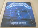 METALLICA -RIDE THE LIGHTNING- AWESOME RARE FRENCH EARLY PRESS LP VINYL MUSIC FN