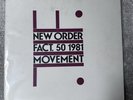 New Order: Movement Fact 50 1981 Original Vinyl Record