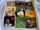 12 jazz vinyls bechet, king cole, garner, williams, peterson, count basie