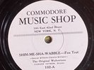 1st 2 Commodore Music Shop issues ORIGINAL WOLVERINES  78rpm  E+  great 1934