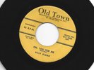 ROCKABILLY R&B 45 - BILLY BLAND - OH YOU FOR ME -HOT GUITAR -HEAR -1956 OLD TOWN