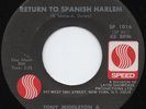 Tony Middleton & Bobby Matos – Return To Spanish Harlem 45 USA 1968 SP 1016