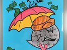 Mickey Diamond x Big Ghost LTD Gucci Ghost Splatter Vinyl LP Signed Autographed
