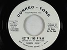 Northern Soul 45 - Theresa Lindsey - Gotta Find A Way - Correc-Tone - VG++