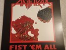 ANTHRAX - FIST 'EM ALL DOUBLE LP REEK OF DEATH RECORDS 1984 LIMITED 300 COPIES