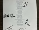 The Red Clay Strays Autographed Moment Of Truth “Wondering Why” Lyric Sheet