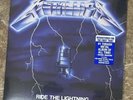 Metallica LP Ride The Lightning BLUE SPLATTER Anniversary Vinyl Record   IN HAND