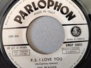The Beatles - P.S. I Love You - I Want To Hold Your Hand 45 giri Juke Box Parlop